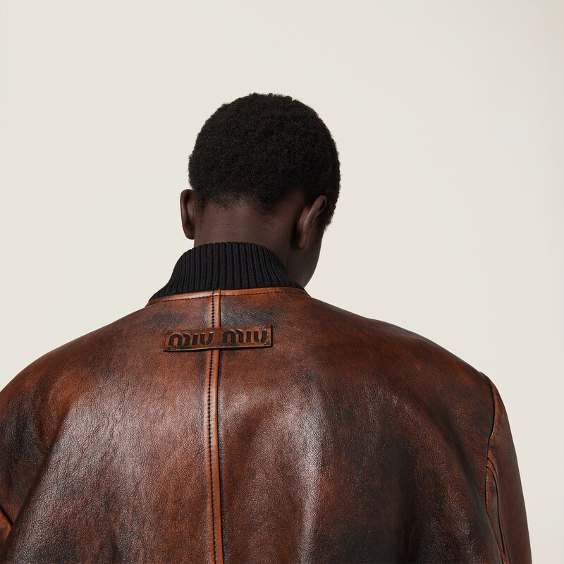 Jacke aus Nappa-Leder