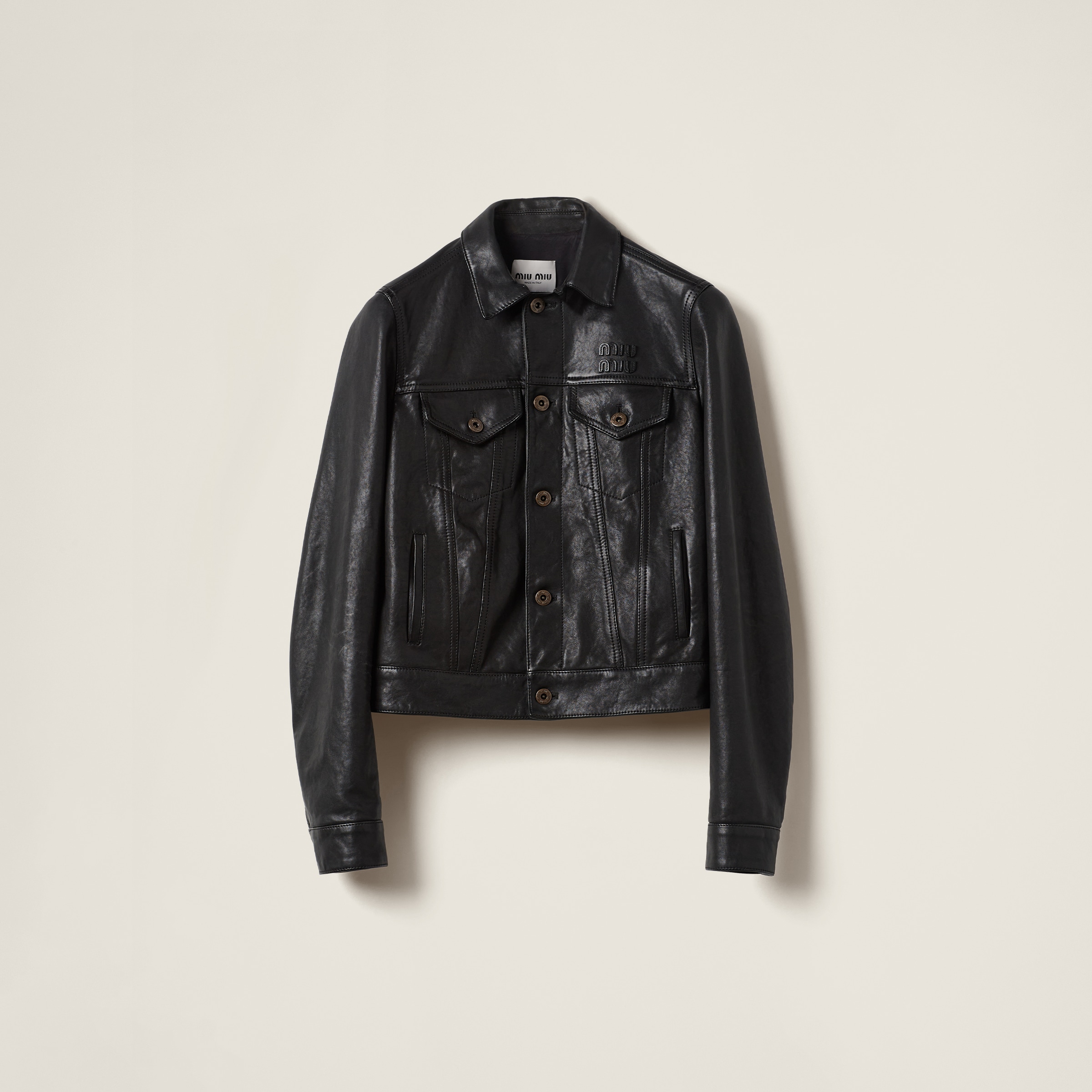 Nappa leather jacket