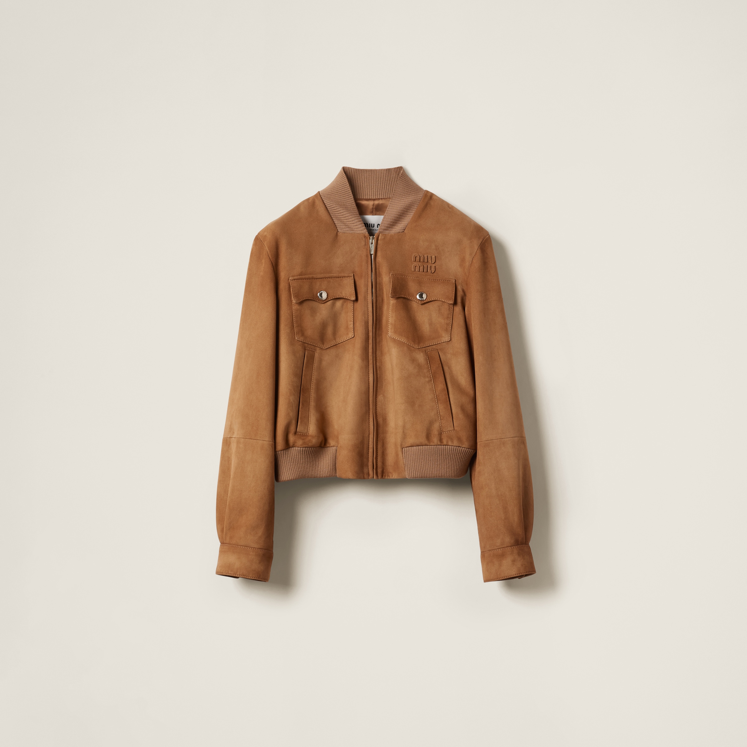 Miu miu leather coat clearance