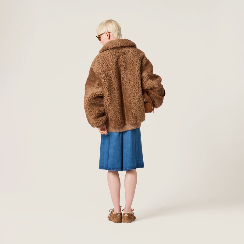 Shearling teddy jacket