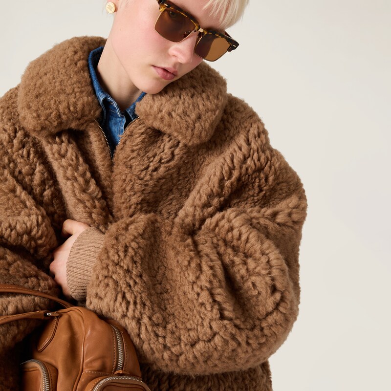 Shearling teddy jacket