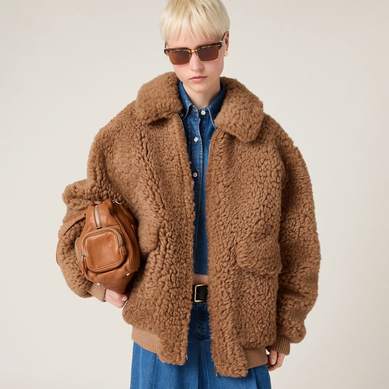 Shearling teddy jacket