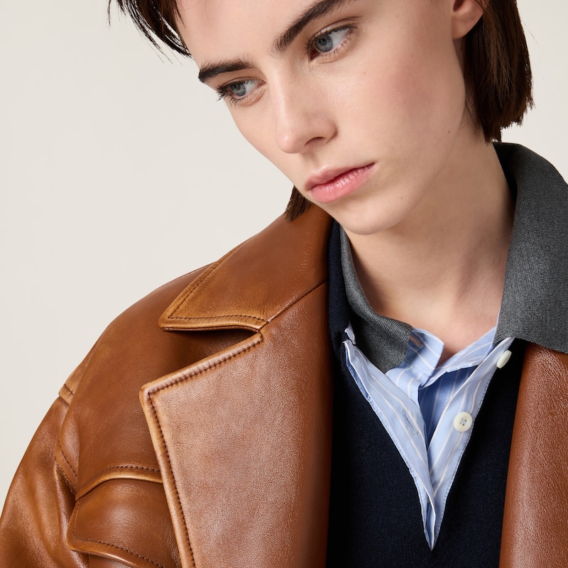 Nappa leather jacket