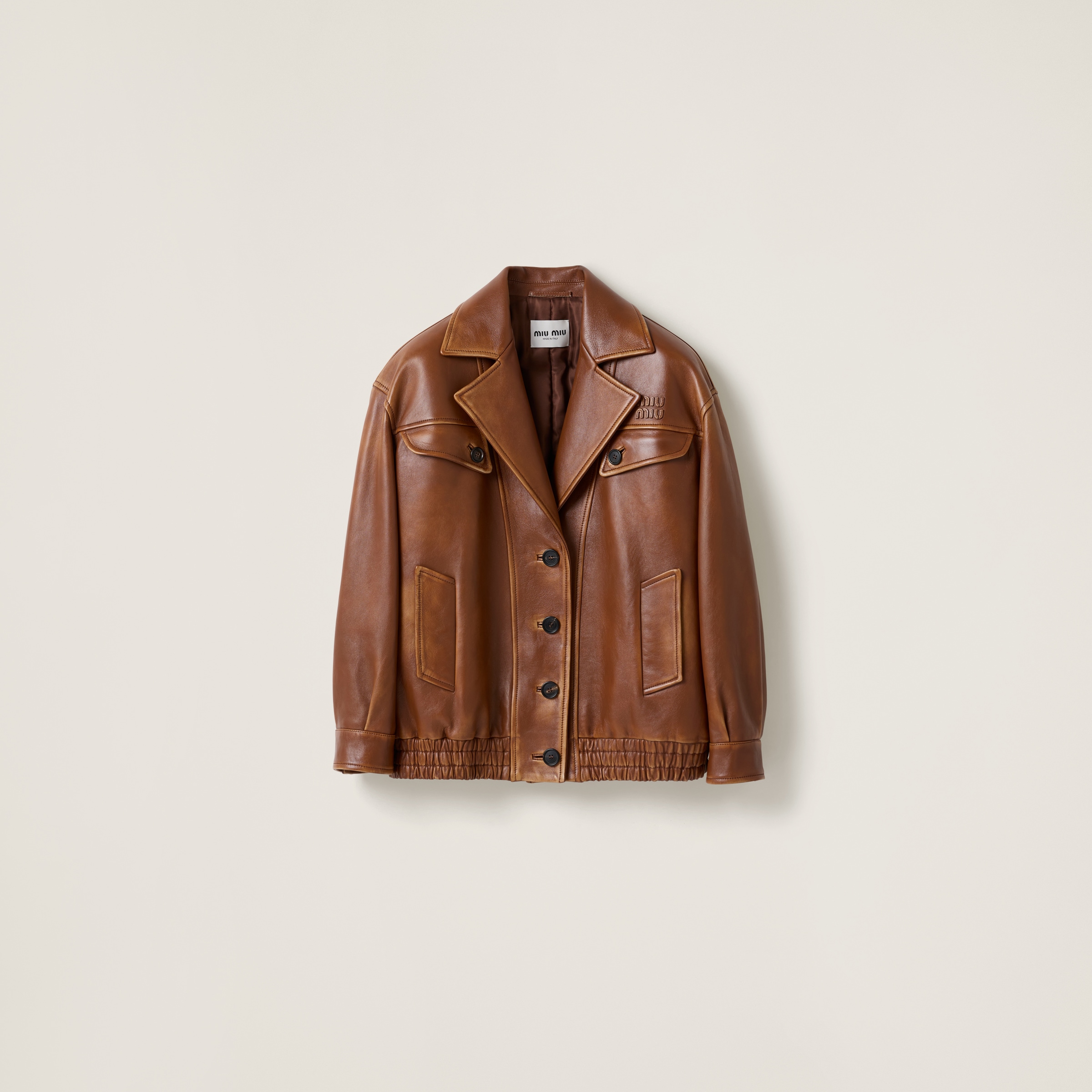 Miu Miu Leather Jacket Miu Miu Leather Jacket KM