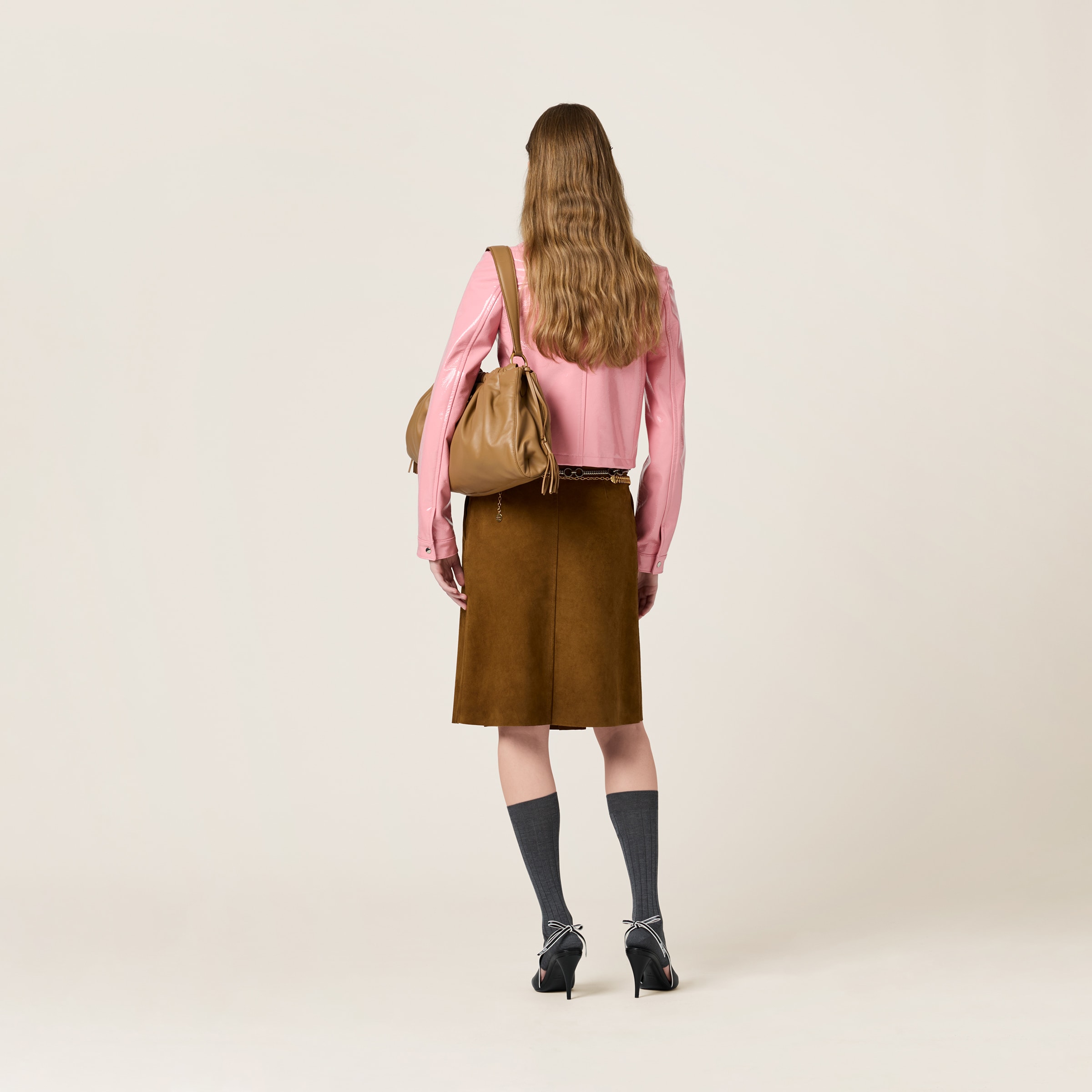 Miu Miu Naplak Jacket In Pink