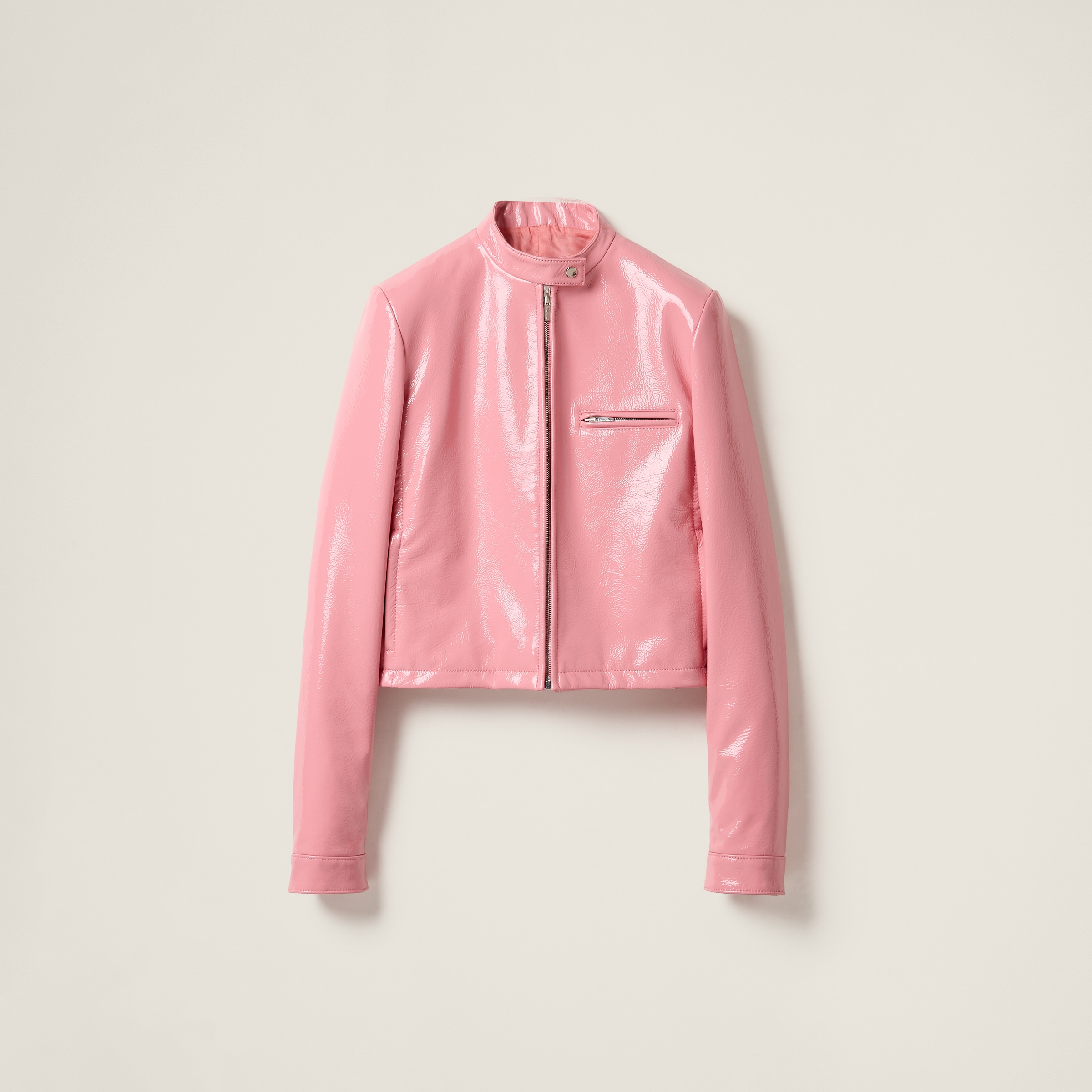 Miu Miu Naplak Jacket In Pink