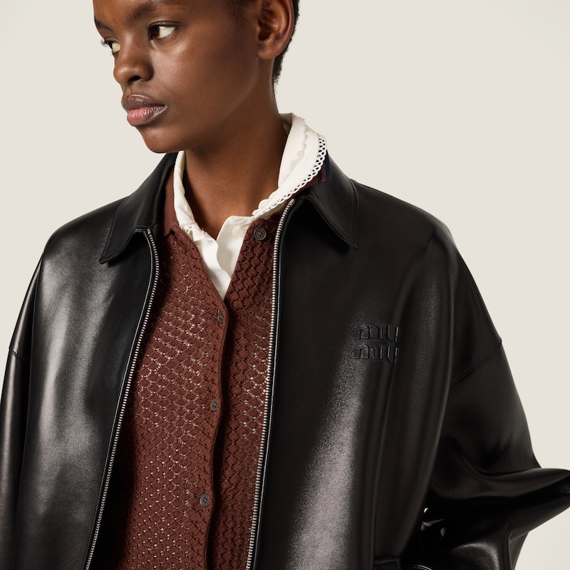 플롱제 나파 가죽 재킷