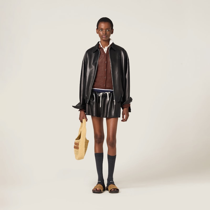 플롱제 나파 가죽 재킷