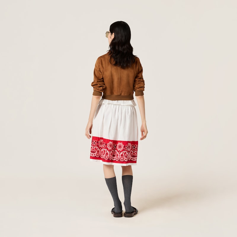 绒面皮革短夹克