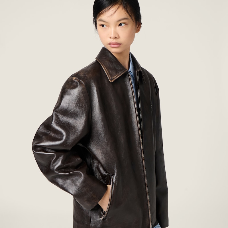 Nappa leather jacket