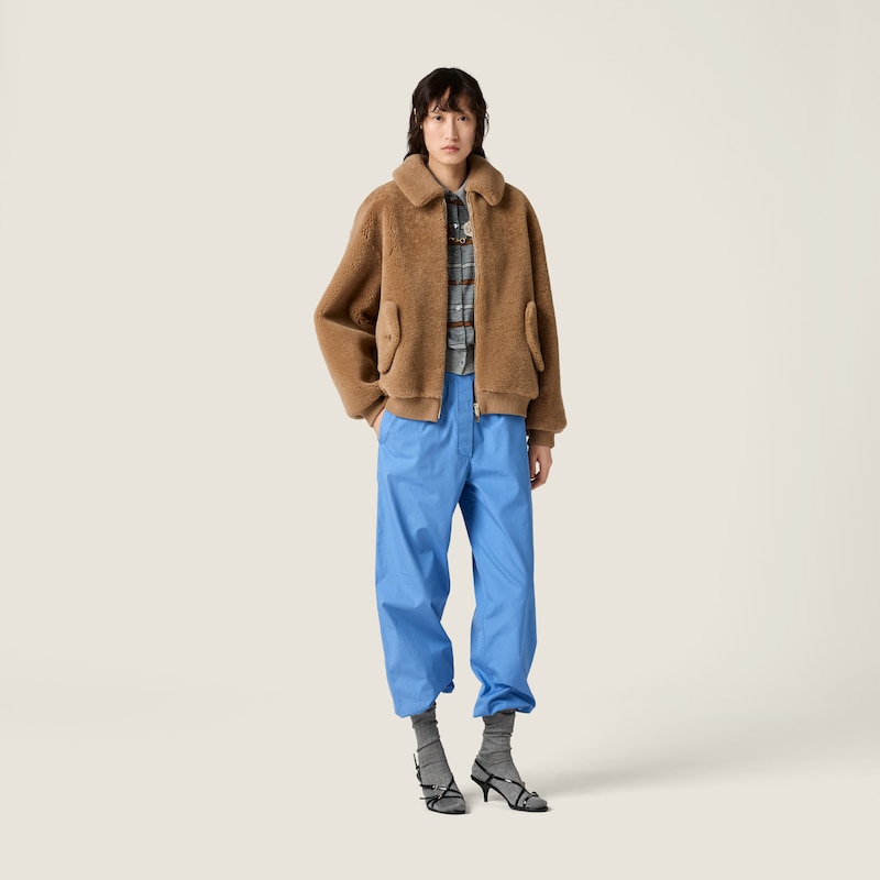 Shearling blouson jacket