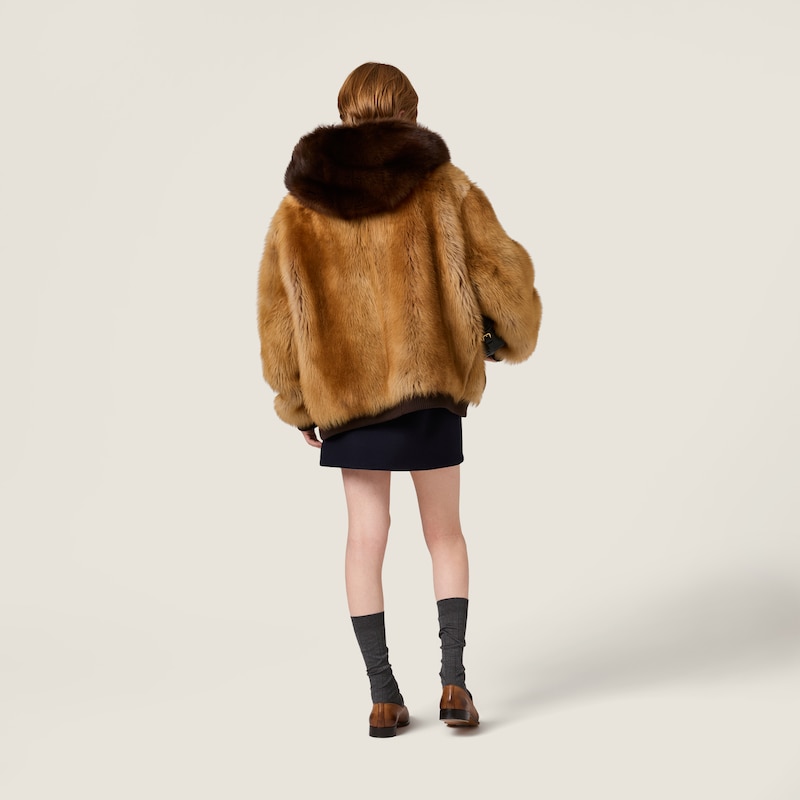 Shearling blouson jacket
