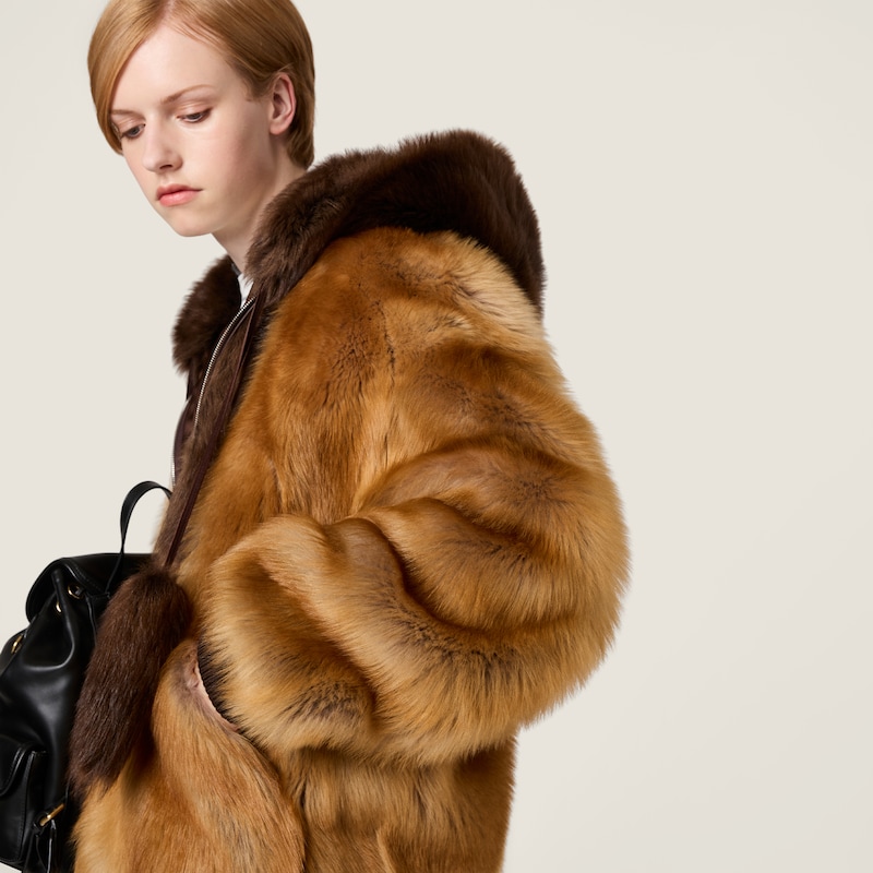 Shearling blouson jacket