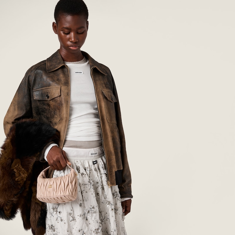 蜡面绒面革夹克