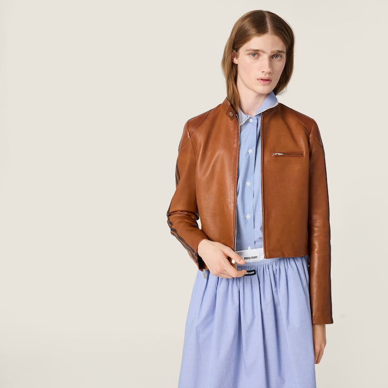 Nappa leather jacket