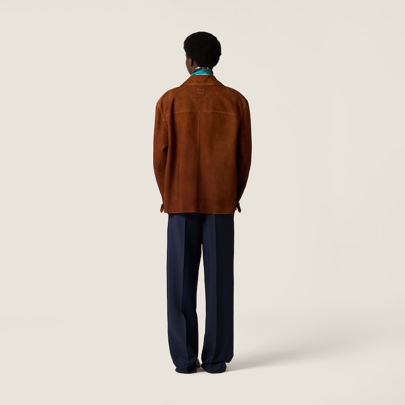 왁스드 스웨이드 재킷