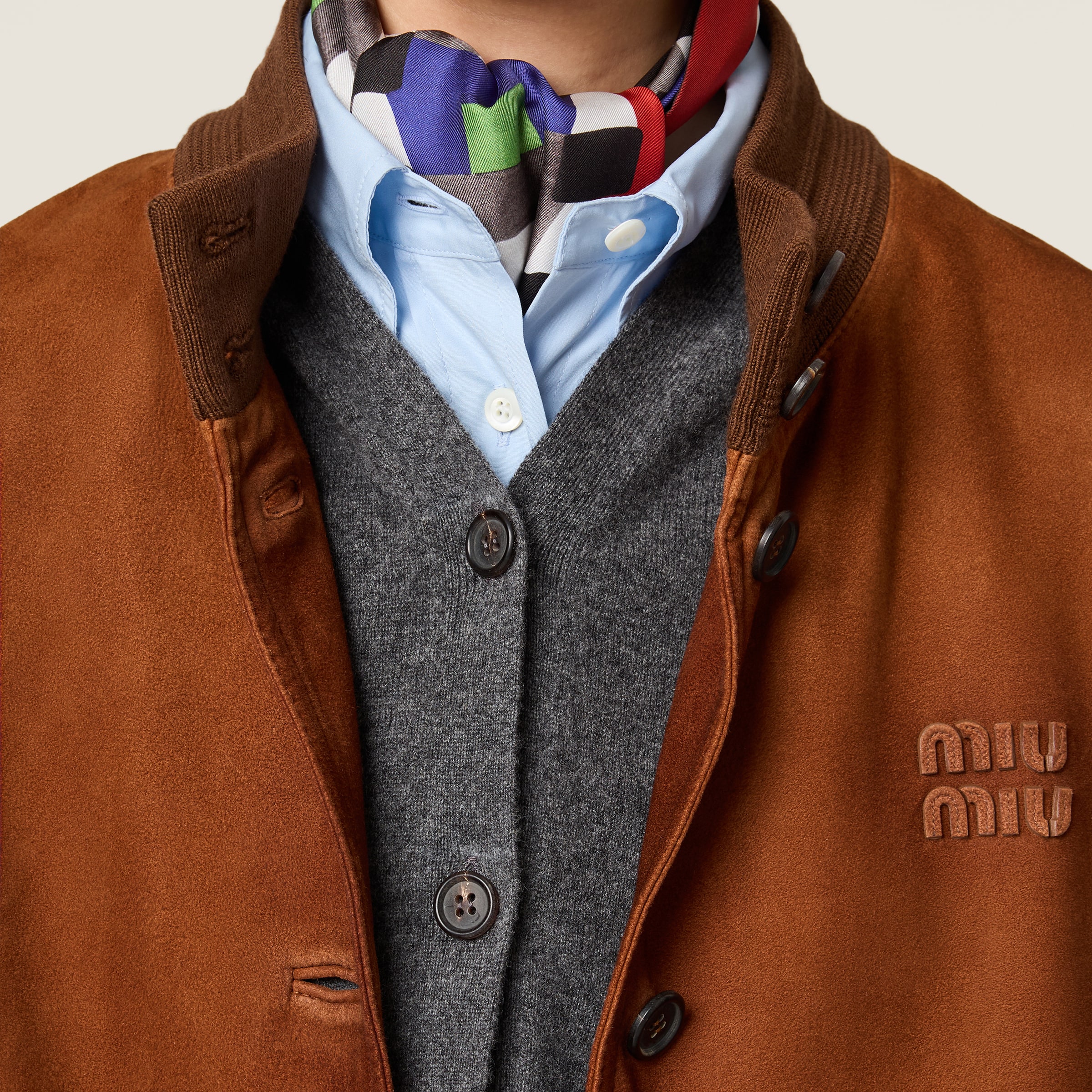 Waxed suede jacket - thumbnail 6