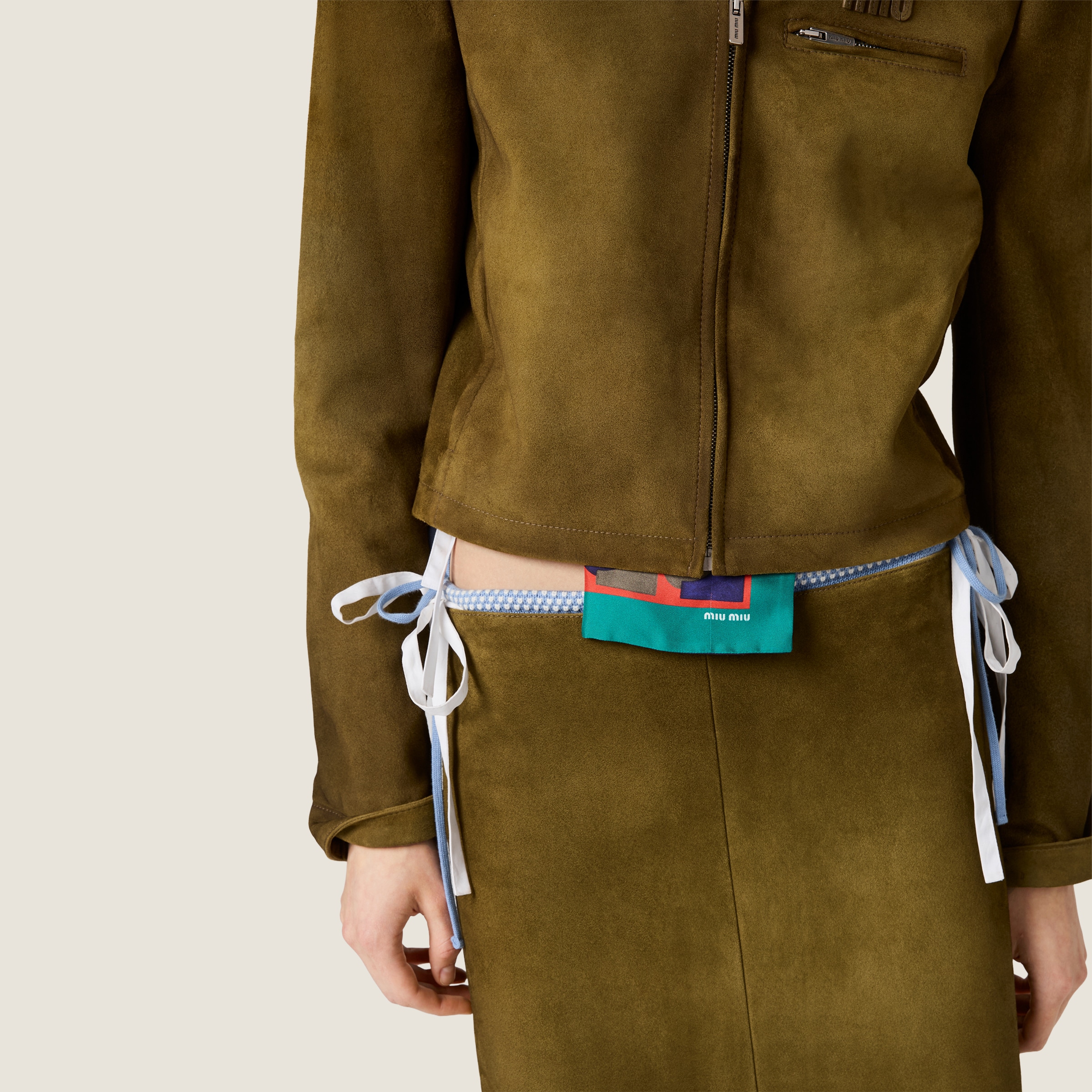 Waxed suede jacket - thumbnail 6