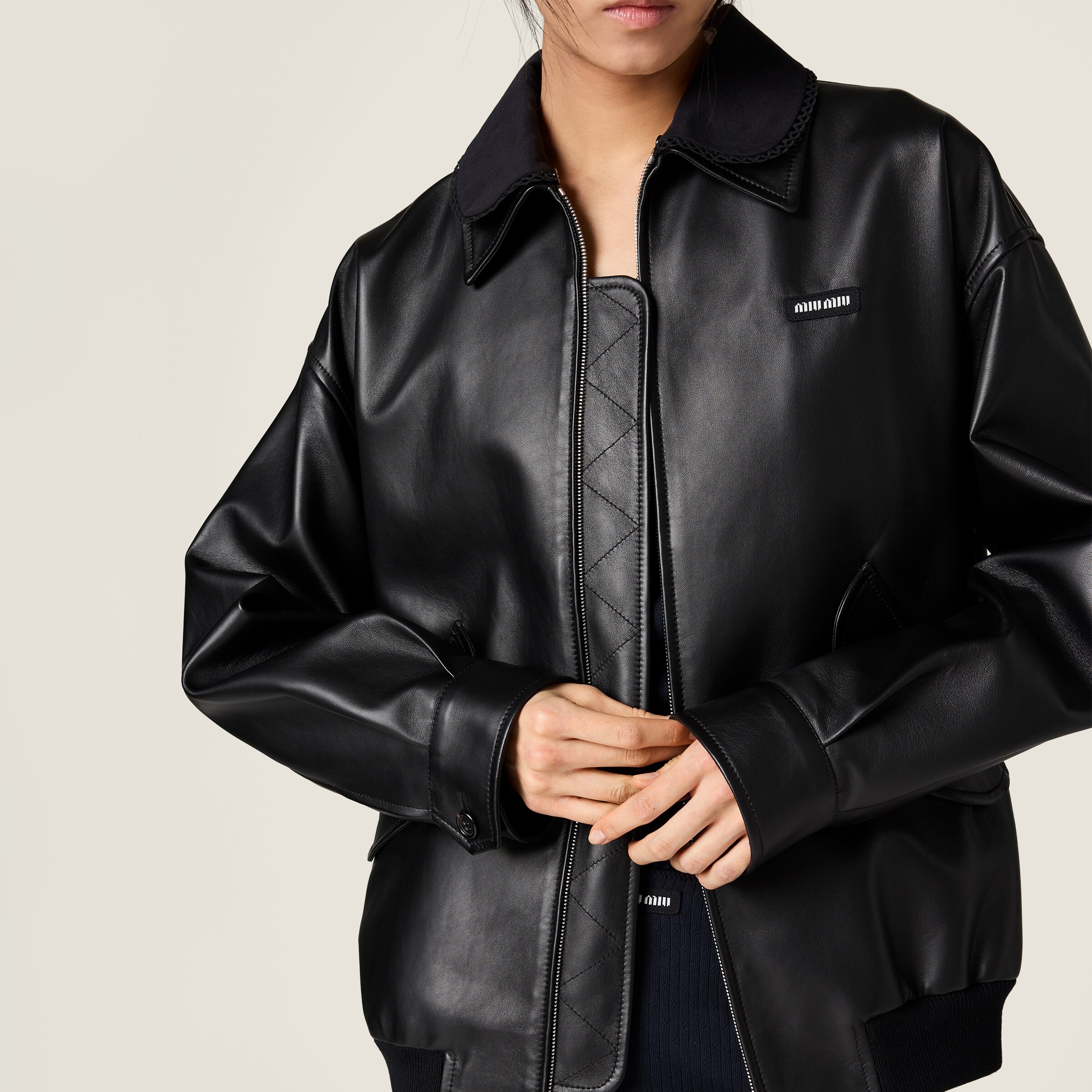 Nappa leather jacket - thumbnail 4