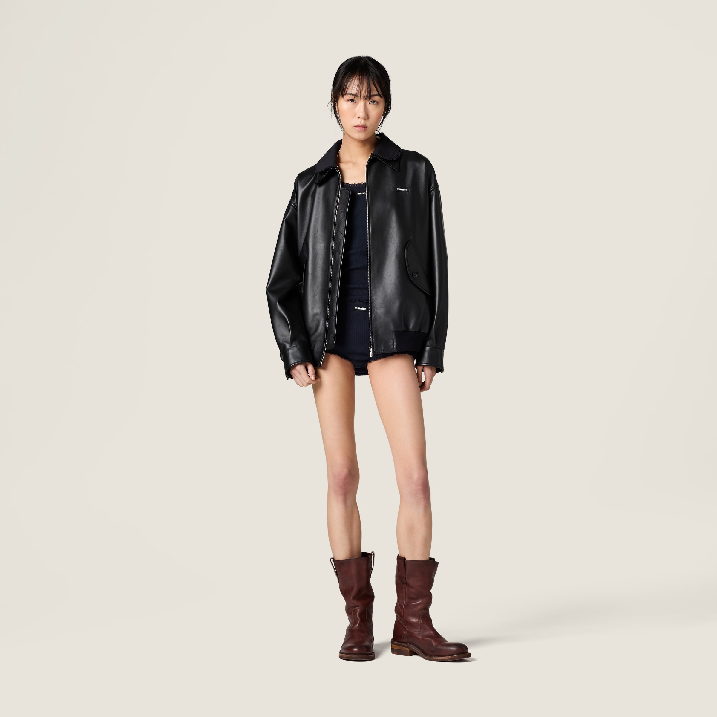 Nappa leather jacket - thumbnail 2
