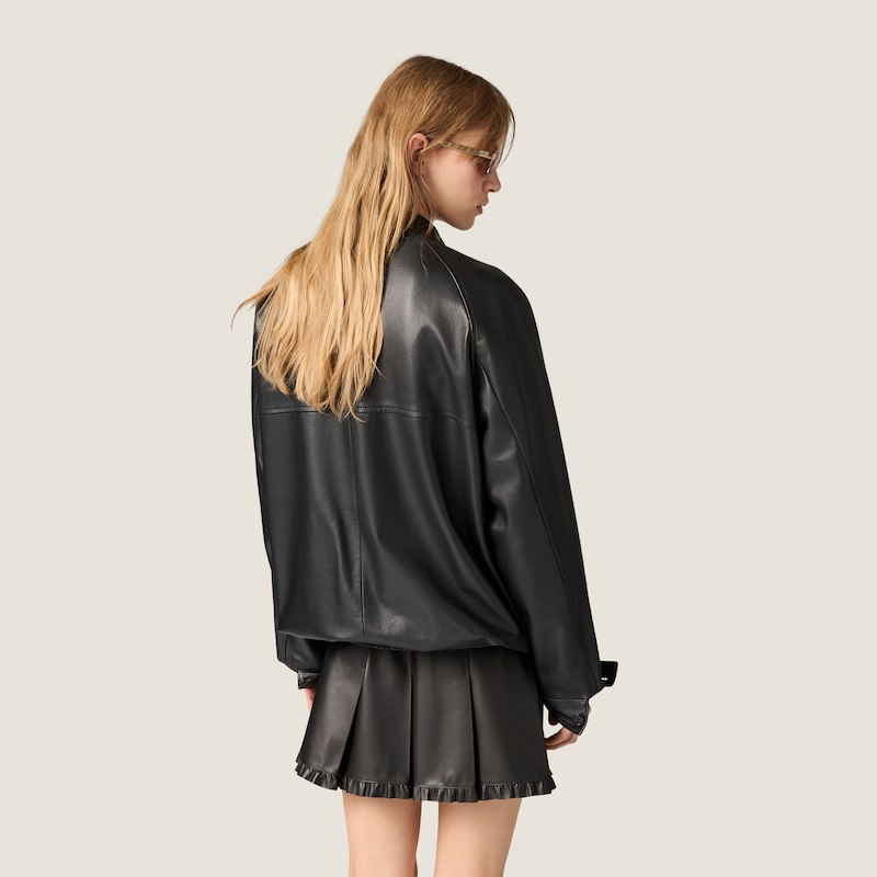 Veste en cuir nappa