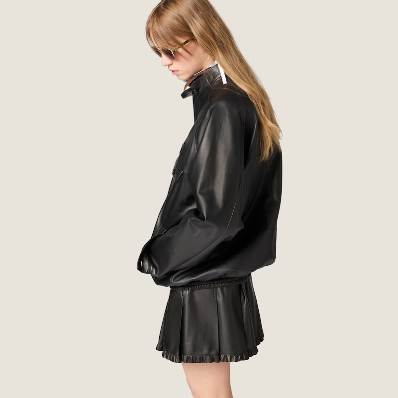 Veste en cuir nappa