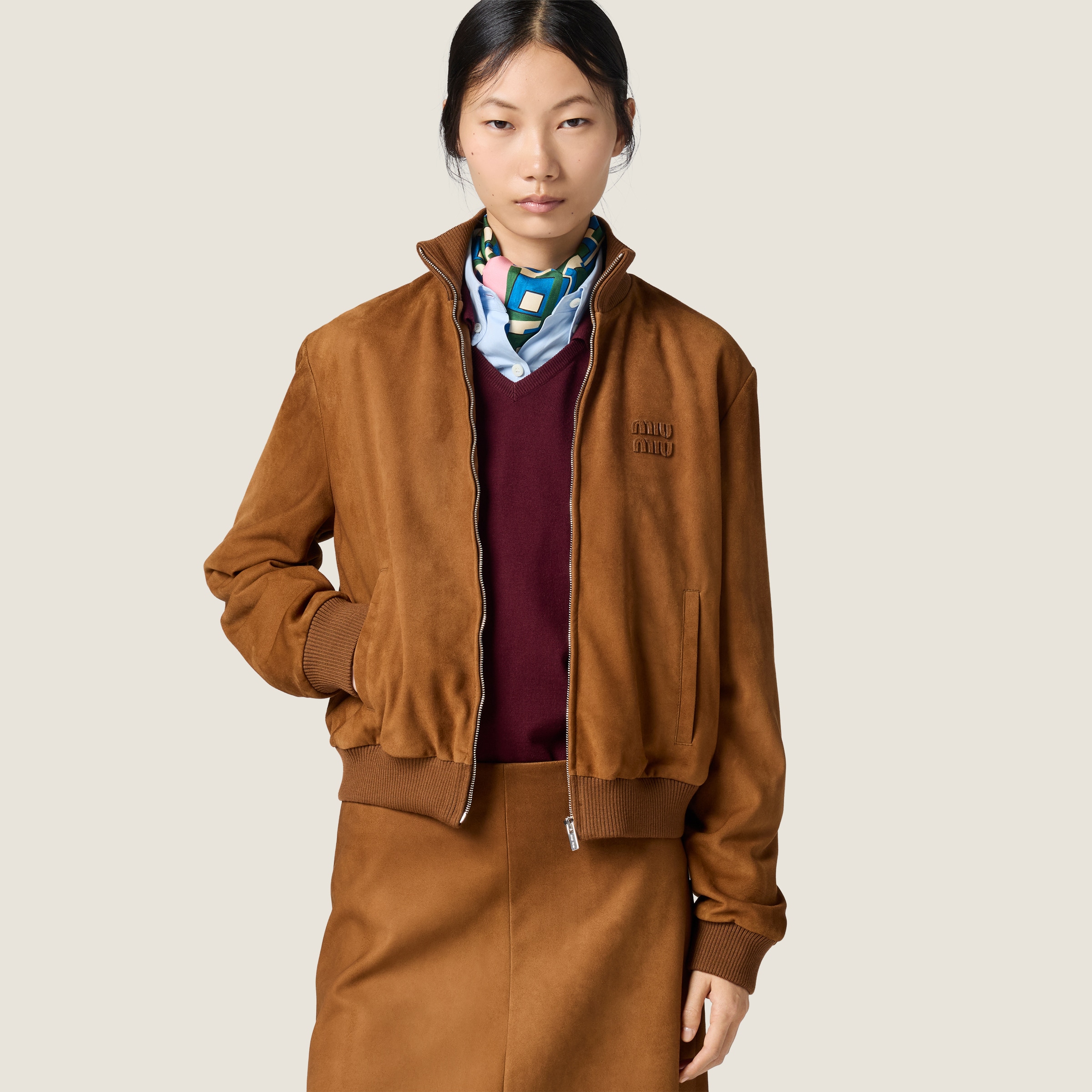 Waxed suede jacket - thumbnail 4