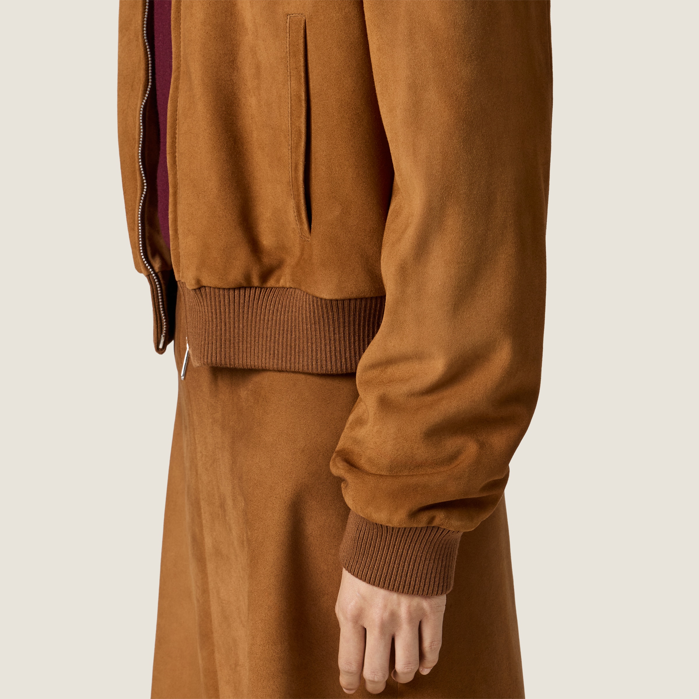 Waxed suede jacket - thumbnail 5