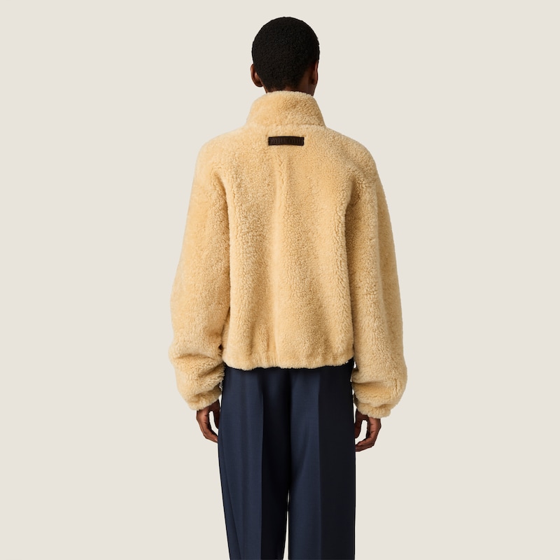 Shearling blouson jacket