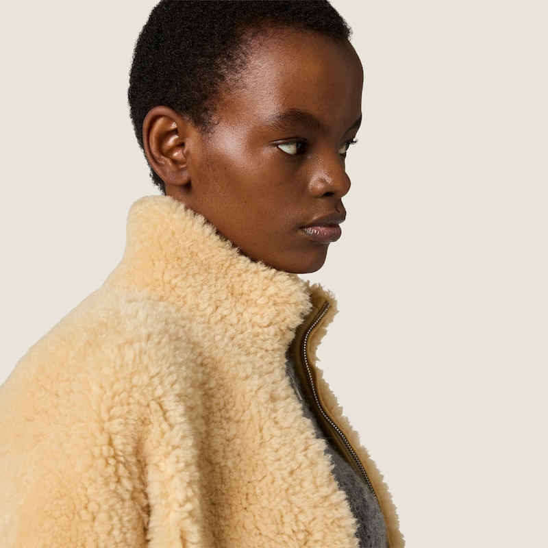 Shearling blouson jacket