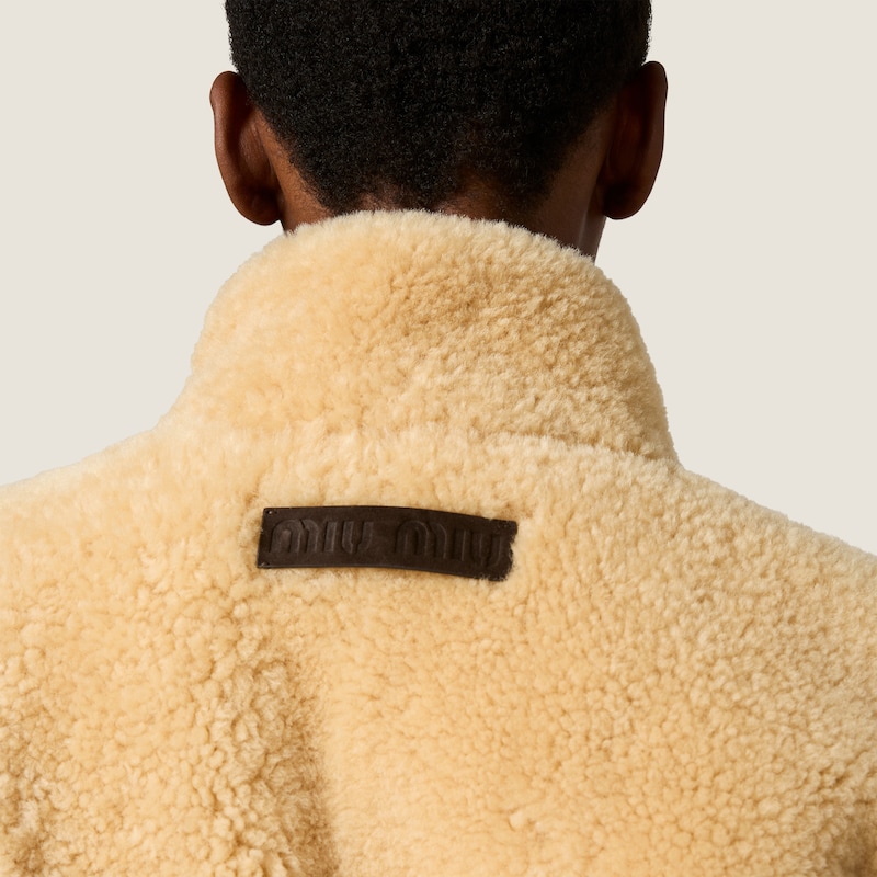 Shearling blouson jacket