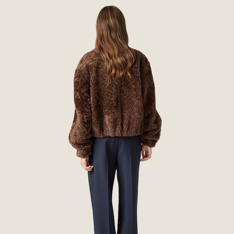 Shearling blouson jacket