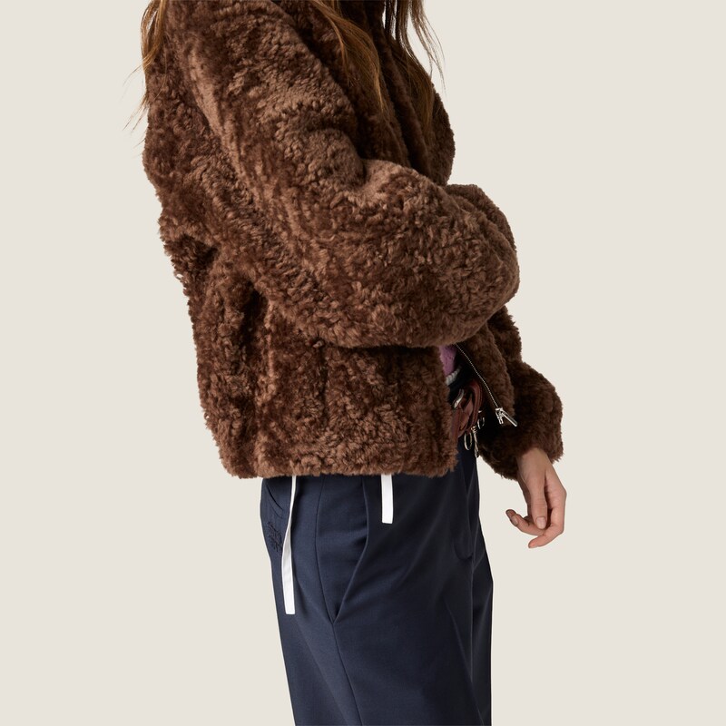 Shearling blouson jacket