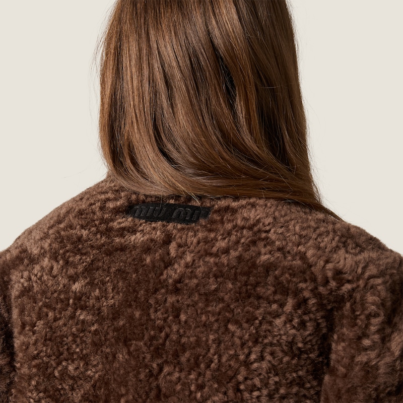 Shearling blouson jacket