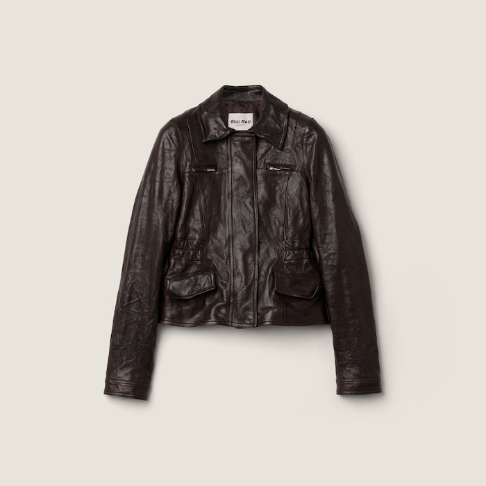 Women's Leather Clothing: Skirts and Jackets | Miu Miu - United States