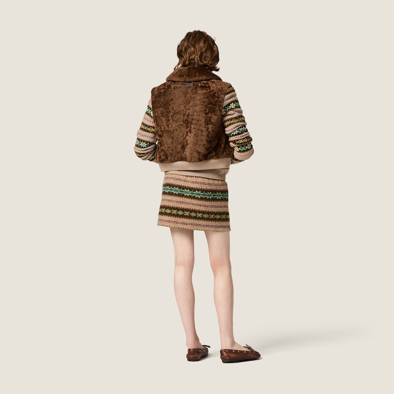 Shearling blouson jacket
