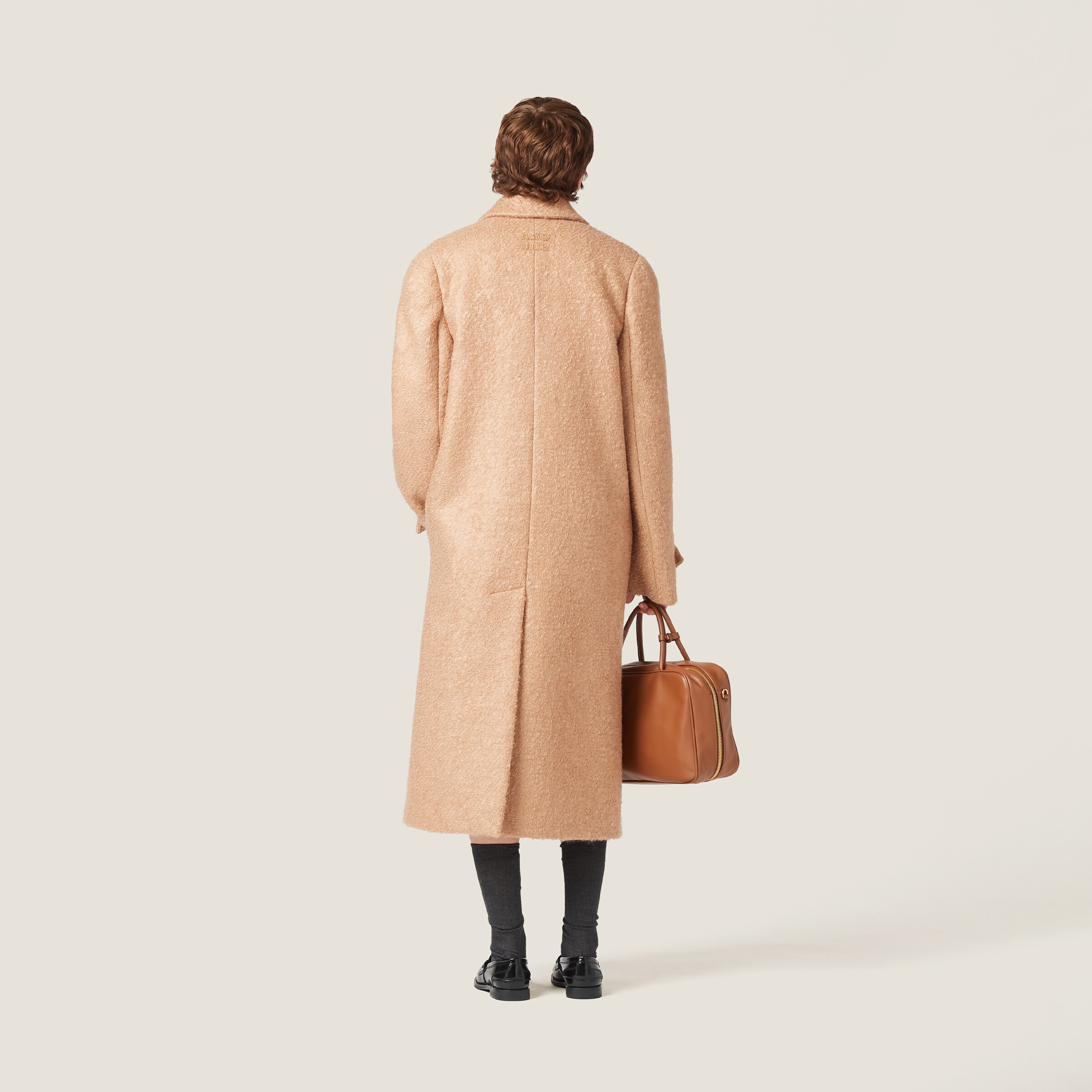 Miu miu camel best sale coat