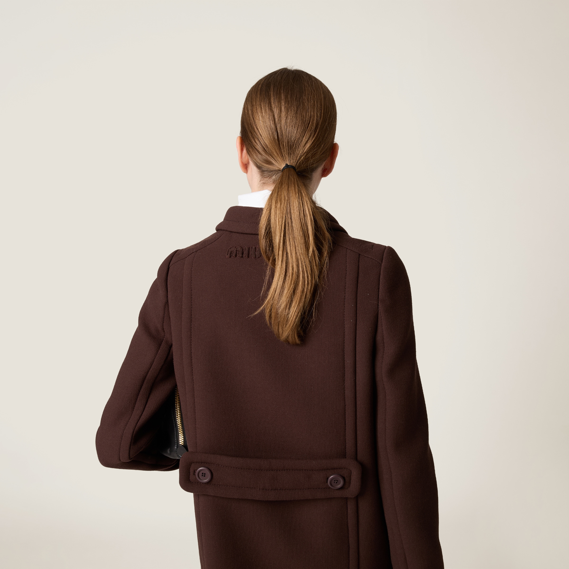 Miu Miu ピーコート | ブルー | FARFETCH JP