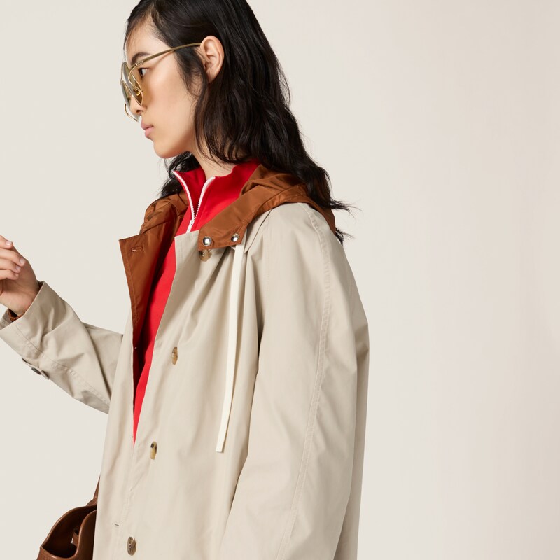 Soprabito monopetto reversibile in panama e Pongé tecnico