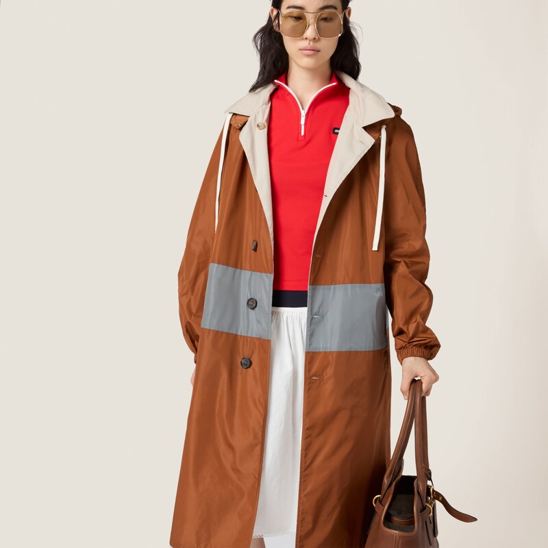 Soprabito monopetto reversibile in panama e Pongé tecnico