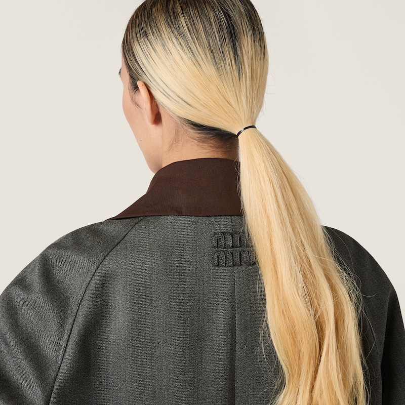 Manteau droit en tissu Cover