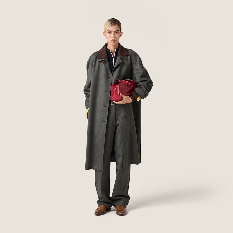 Manteau droit en tissu Cover