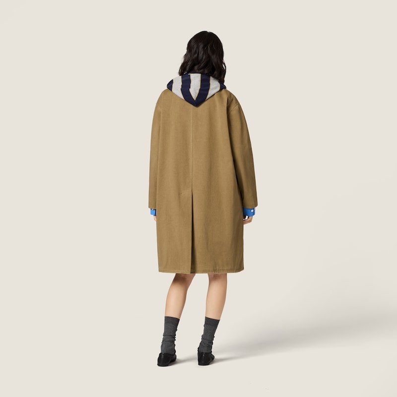 올드 개버딘 싱글브레스트 코트