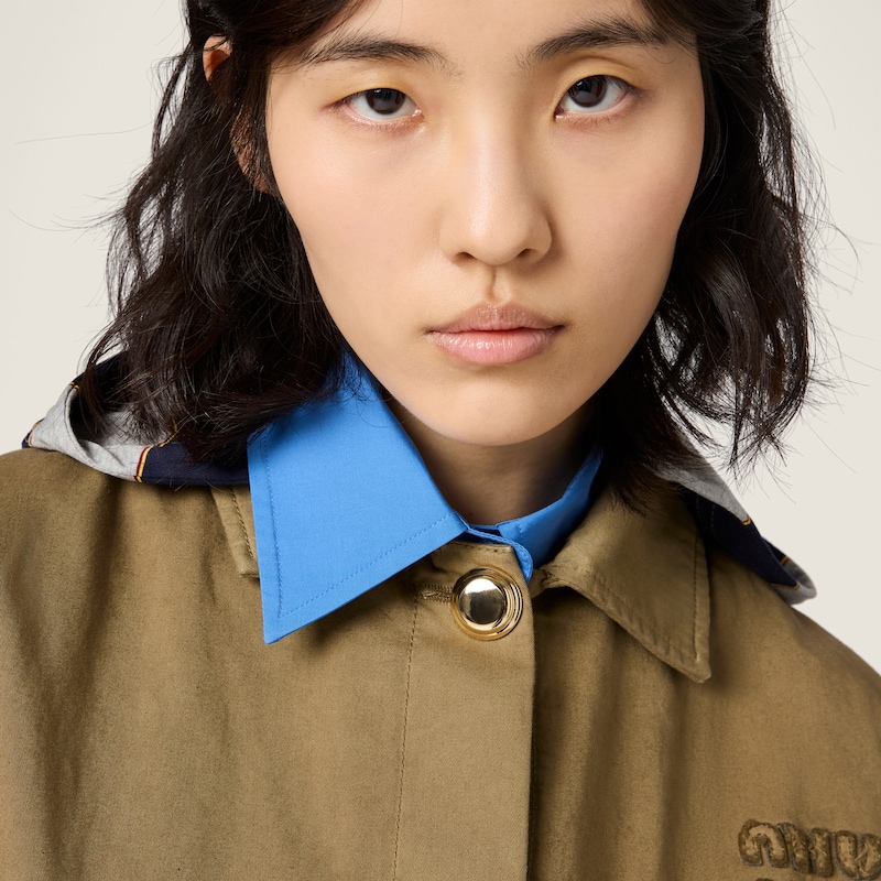 올드 개버딘 싱글브레스트 코트