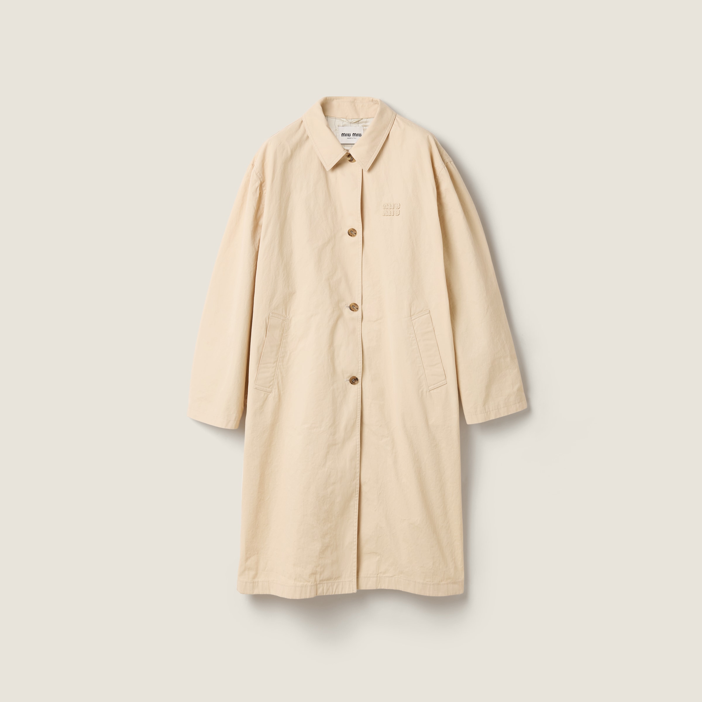 Old gabardine single-breasted trench coat from Miu Miu - $5,600