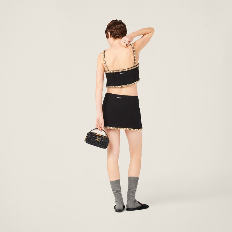 MIUMIU MIDNIGHT BLUE STRAPPY BACK TOP main image 1