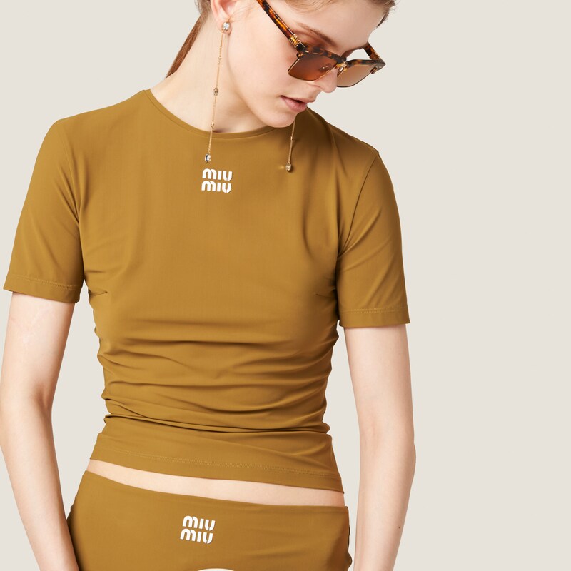 Stretch jersey top