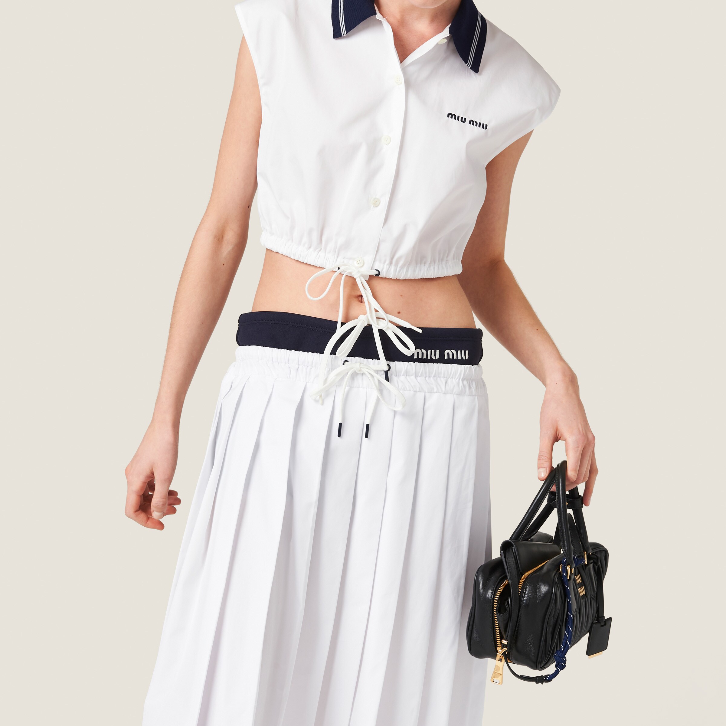 Top Miu Miu à pois T.XS