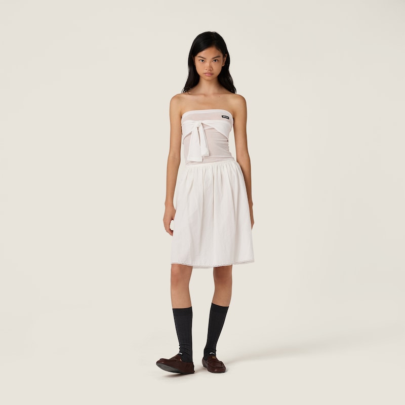 罗纹平纹针织上衣