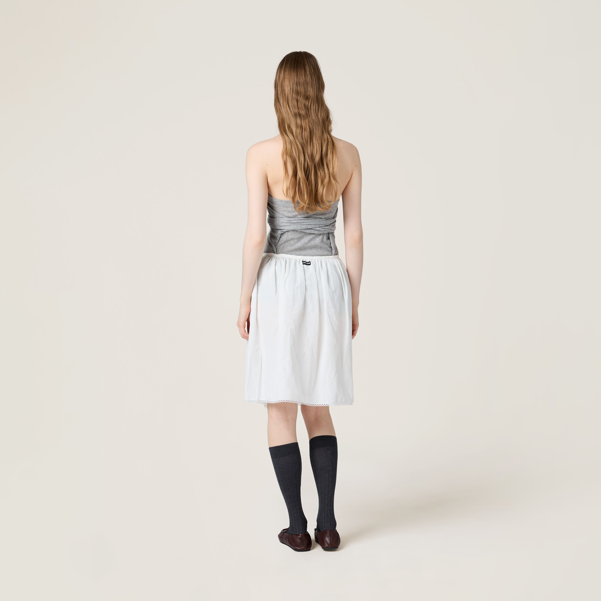 Miu Miu Ribbed Jersey Top